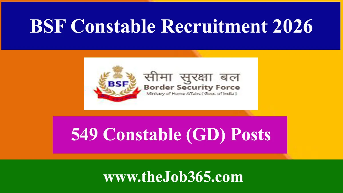 BSF Constable Recruitment 2026